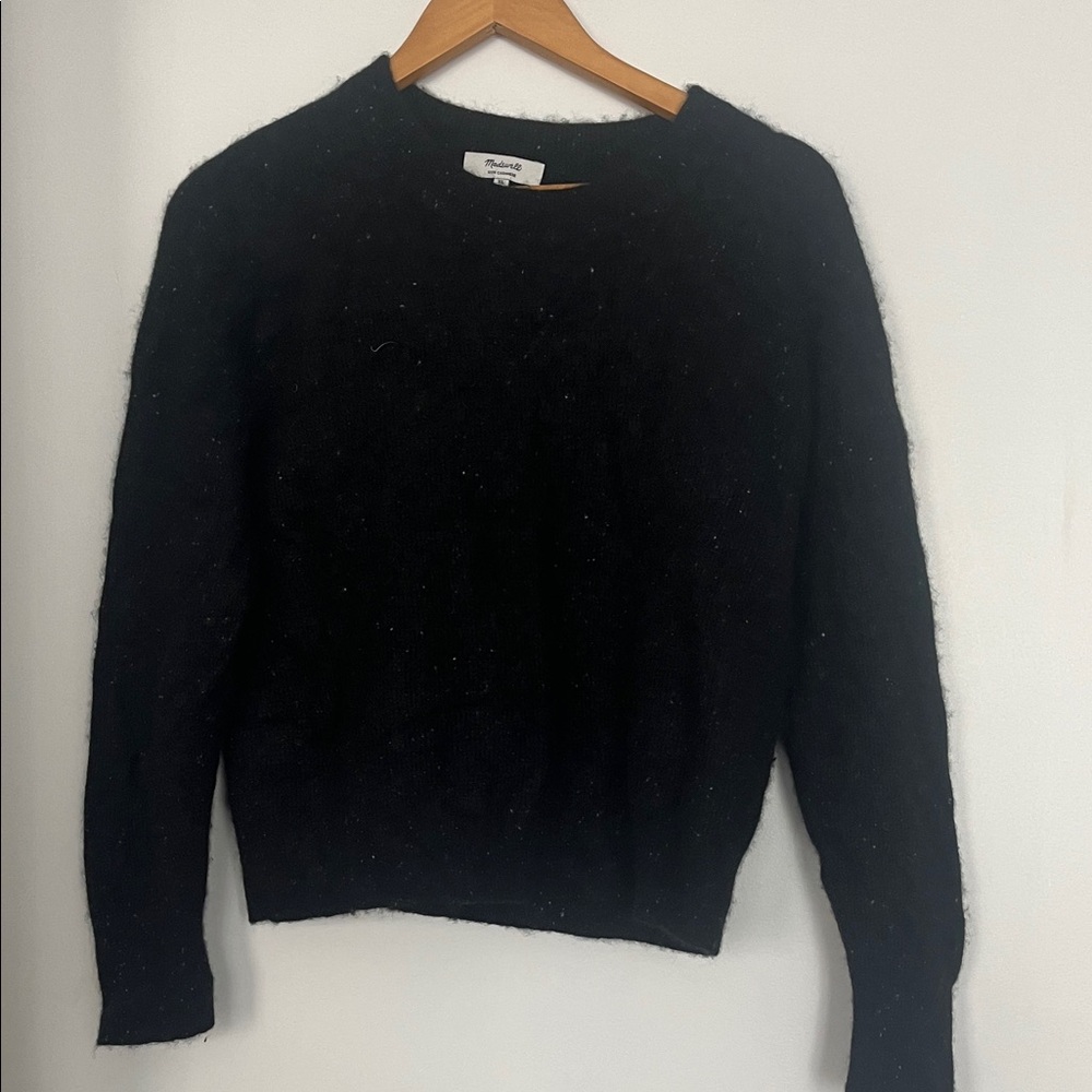 Madewell cashmere Black Crew Neck Sweater